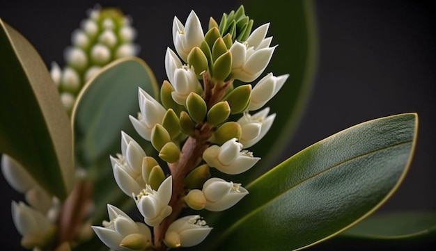 Frische mehrfarbiger Blumen in einem formalen Garten, der von KI generiert wird