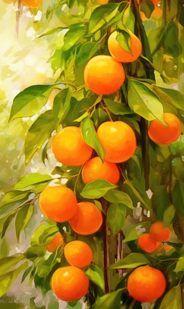 Frische orangefarbene Früchte fliegen im Studiohintergrund, Restaurant und Gartenhintergrund