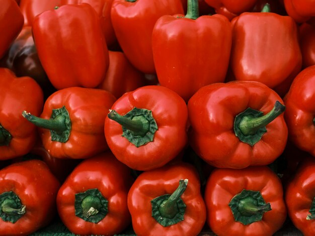 Frische Paprika auf dem Markt