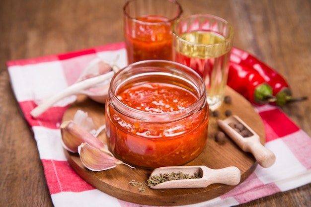 Frische pikante Sauce