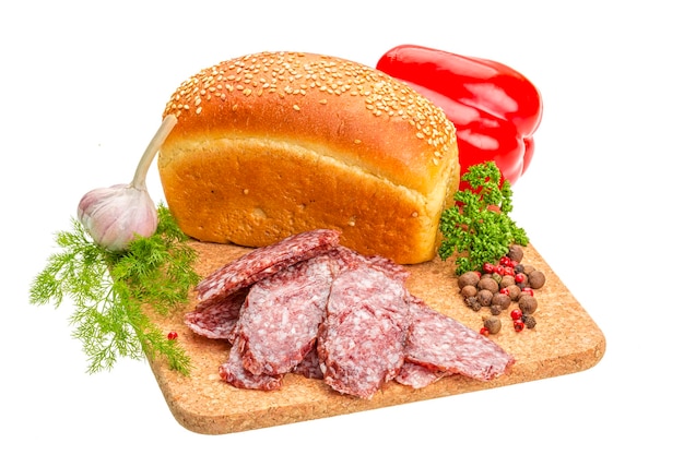 Frische reife Salami