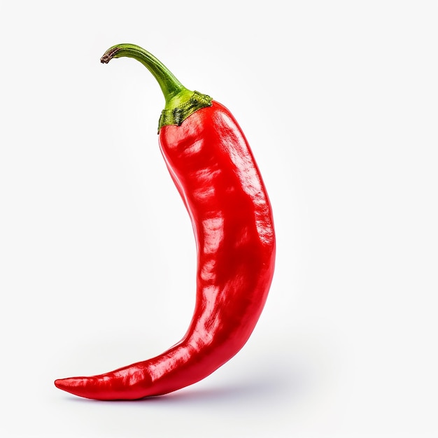 Frische rote Chili auf weißem Hintergrund