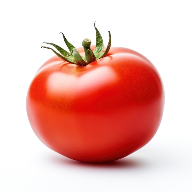 Frische rote Tomaten auf weißem Hintergrund