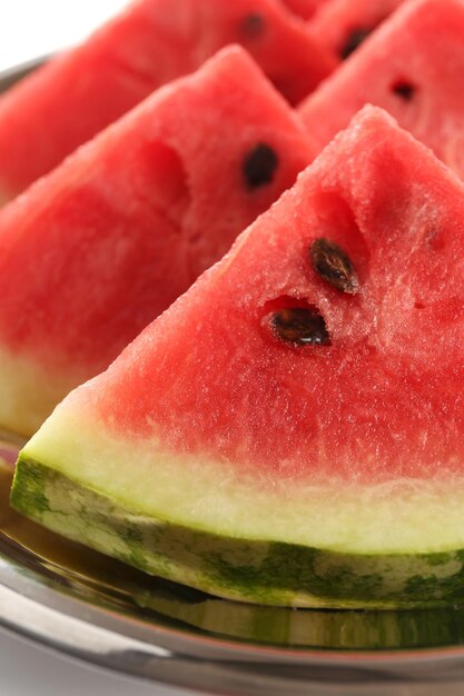 Frische Scheiben Wassermelone hautnah