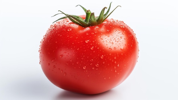 Foto frische tomate auf weißem hintergrund frische, gesunde, gesunde früchte und gemüse
