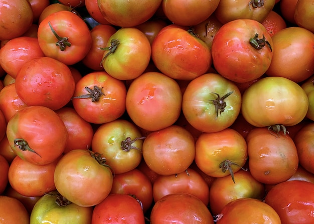 Frische Tomaten, Draufsicht des gesunden Lebensmittels