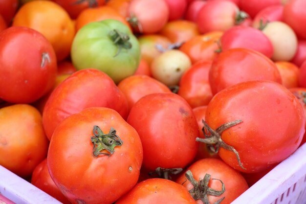 Frische Tomaten im Markt