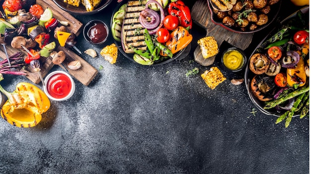 Frische und gesunde italienische Küche auf weißem Hintergrund