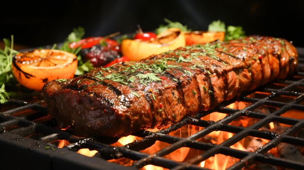 Frische und Würze werten das Gourmet-Steak auf dem Grill auf