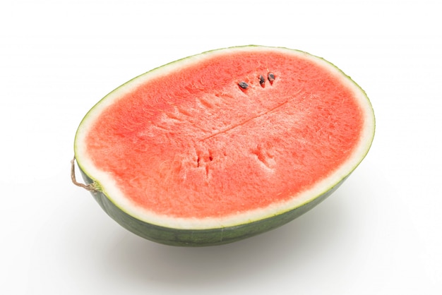 frische Wassermelone auf weißem Hintergrund