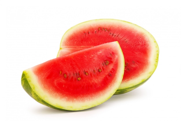 Frische Wassermelone schneiden