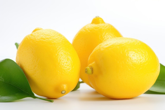 Frische Zitronenfrucht mit Blatt