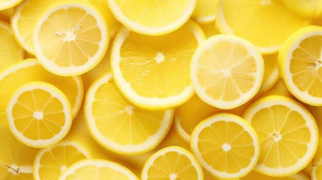 Frische Zitronenscheiben Hintergrund gesundes gesundes Leben Frucht Gelb