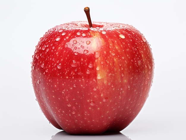 Frischer Apfel auf weißem Hintergrund