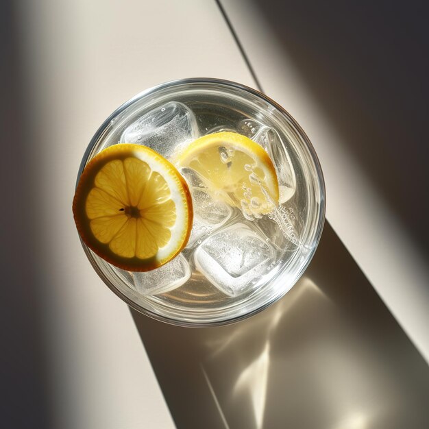 Foto frischer cocktail mit blumen