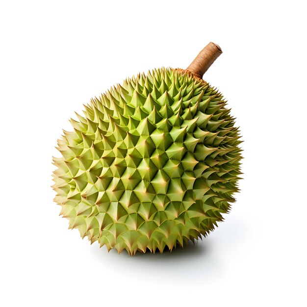 frischer Durian auf klarem Hintergrund