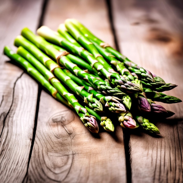 Foto frischer grüner spargel