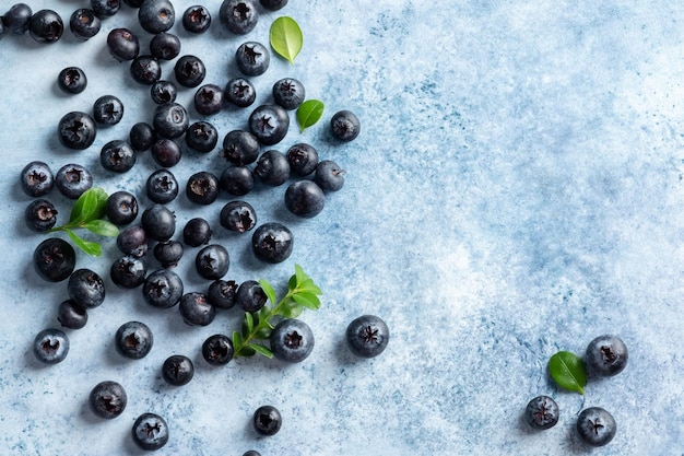 Frischer Heidelbeerhintergrund Textur Heidelbeerbeeren hautnah