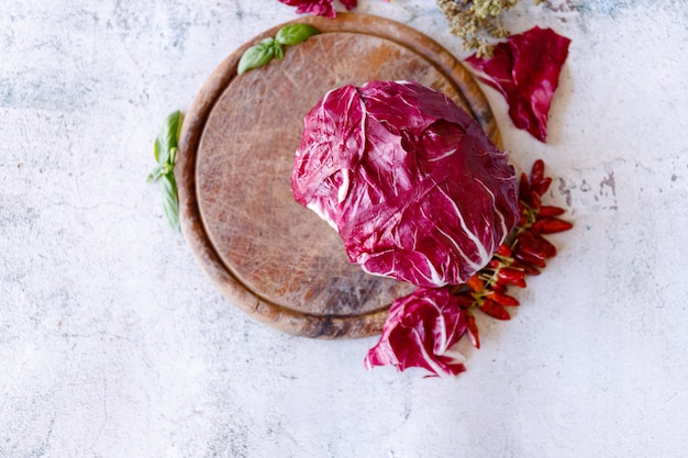 Frischer Radicchio-Salat