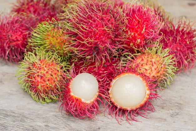 Frischer Rambutan