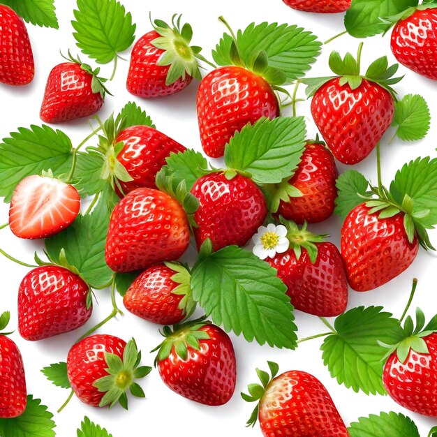 Foto frischer strawberry-hintergrund ai