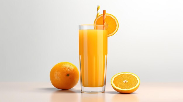 Frischer und kalter Orangensaft