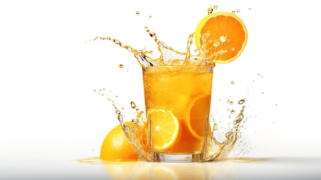 Frischer und kalter Orangensaft