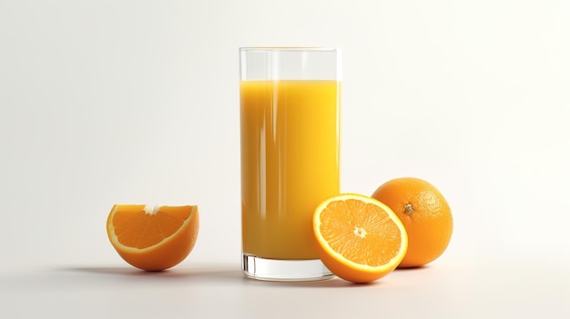 Frischer und kalter Orangensaft