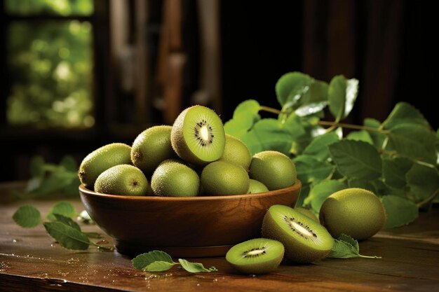 Frischer und lebendiger Kiwi - Geschmack der Natur