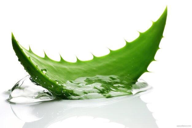 Foto frisches aloe vera gel