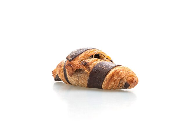 frisches Croissant mit Schokolade