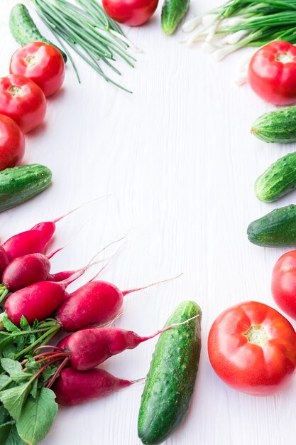 Frisches Gemüse aus dem Garten