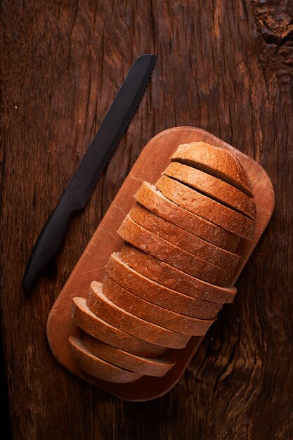 Frisches hausgemachtes Brot. Knackig.