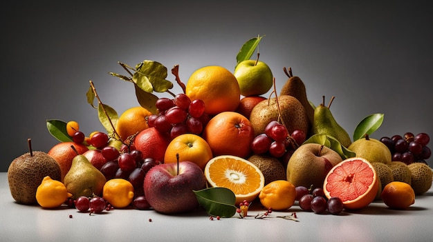 Frisches Obst auf dem Tisch Konzept für gesunde Ernährung und Lifestylegenerative ai