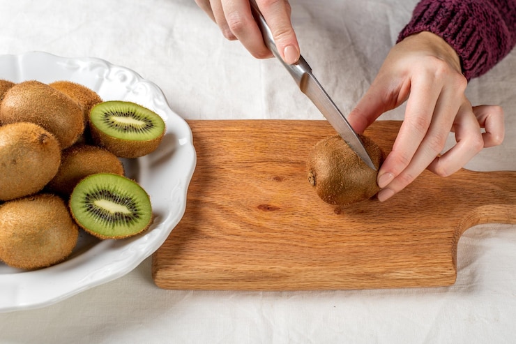 Foto frisches obst kiwi