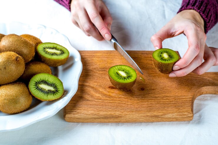 Foto frisches obst kiwi