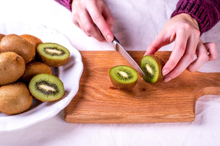 Foto frisches obst kiwi