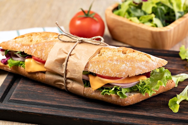 Frisches U-Boot-Sandwich