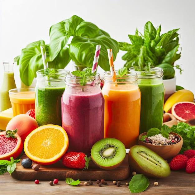 Frischfrucht-Smoothie ai generativ