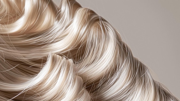 Frisur Schönheit und Haarpflege langes blondes gesundes Haar Textur Hintergrund für Haarpflege Shampoo Haarverlängerungen und Friseursalon