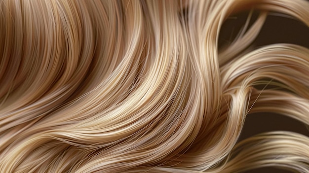 Frisur Schönheit und Haarpflege langes blondes gesundes Haar Textur Hintergrund für Haarpflege Shampoo Haarverlängerungen und Friseursalon