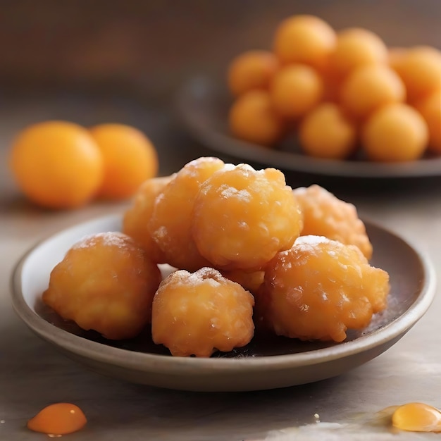 Los fritters son como pequeñas esferas naranjas que flotan en el aire cuando se fríen AI