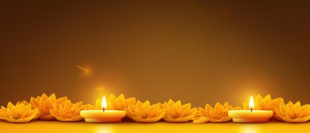 Fröhliche Diwali-Illustration des brennenden Diya auf einem fröhlichen Diwali-Diwali-Feierfest der Lichter mit Hintergrund