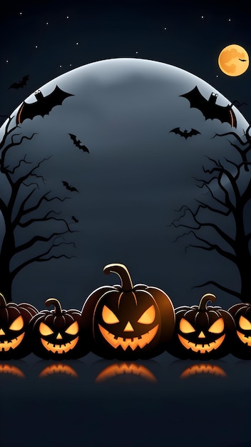Fröhliche Halloween-Hintergrundillustration