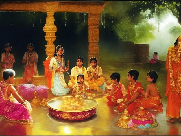 Fröhliche Janmashtami-Feiertage, indisches Festival-Hintergrundbild