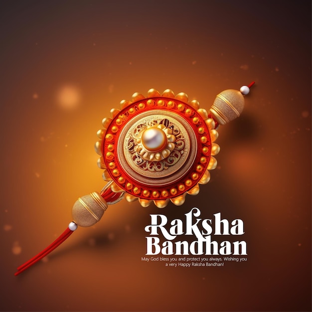 Fröhliche Raksha-Bandhan-Indianerfest-Feier, ai generiert