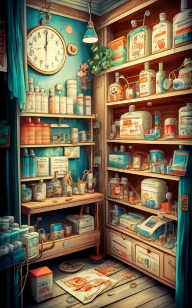 Foto fröhlicher apotheker in der apotheke