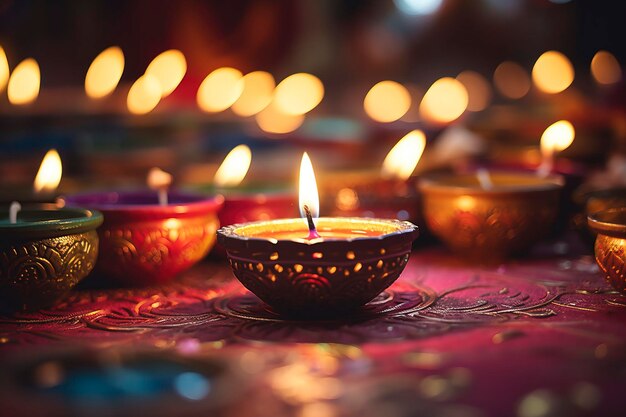 Fröhlicher Diwali-Hintergrund und Kopierraum