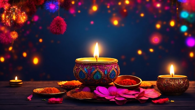 Fröhlicher Diwali-Hintergrund