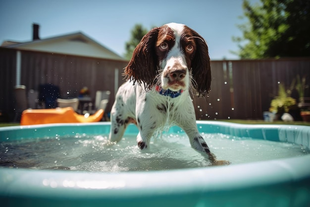 Fröhlicher englischer Springer Spaniel